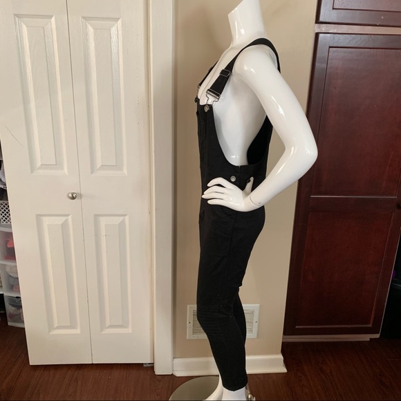 NX3 Black Cotton Overalls - Picture 2 of 5